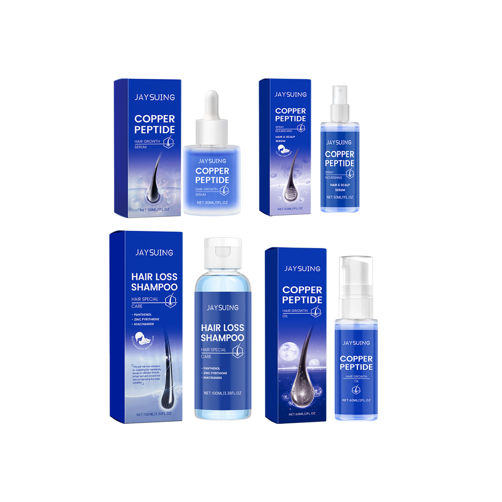 Медный пептидный шампунь, сыво – обзор и цена Hair Care Set