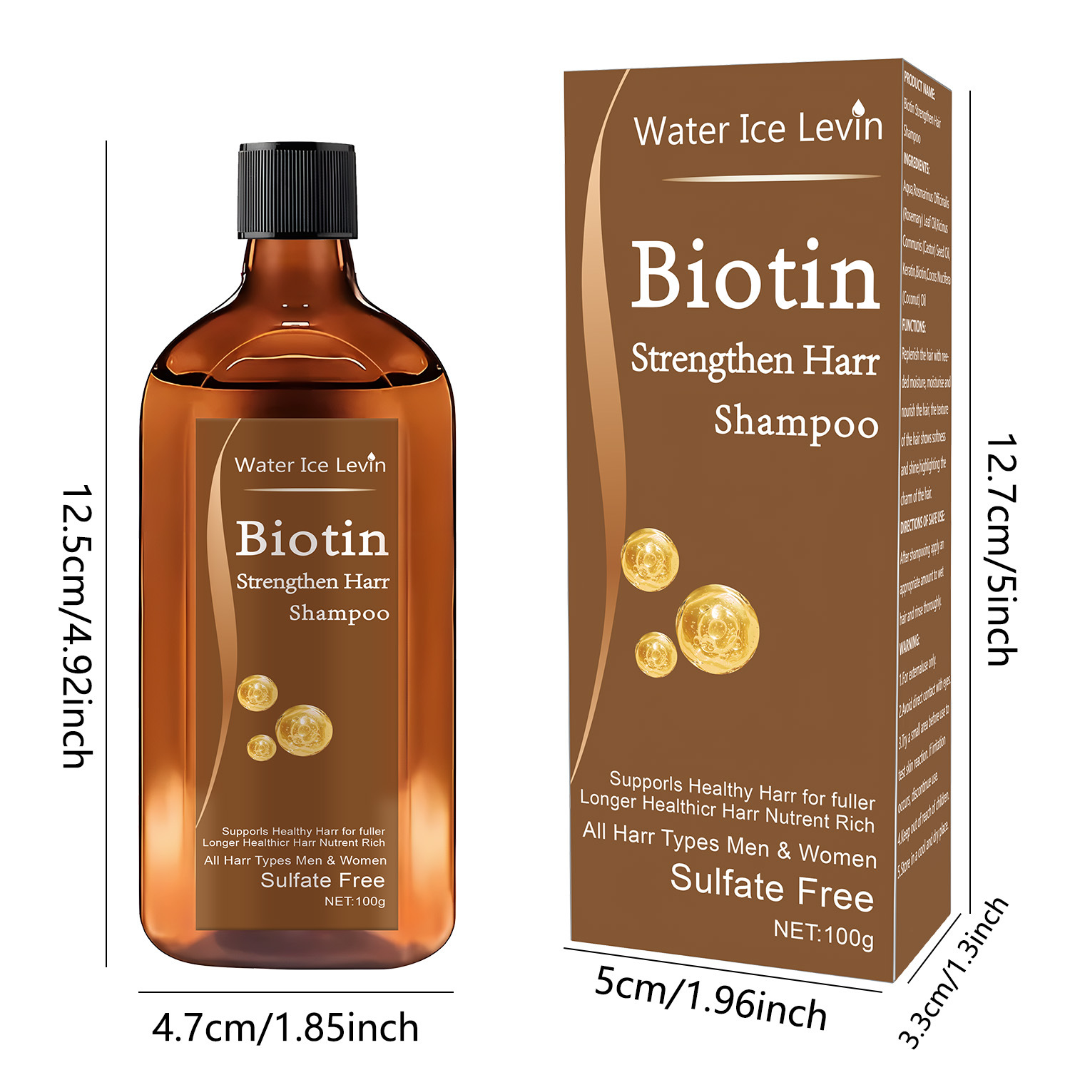 Шампунь с биотином Water Ice L – обзор и цена Biotin Shampoo Thickening