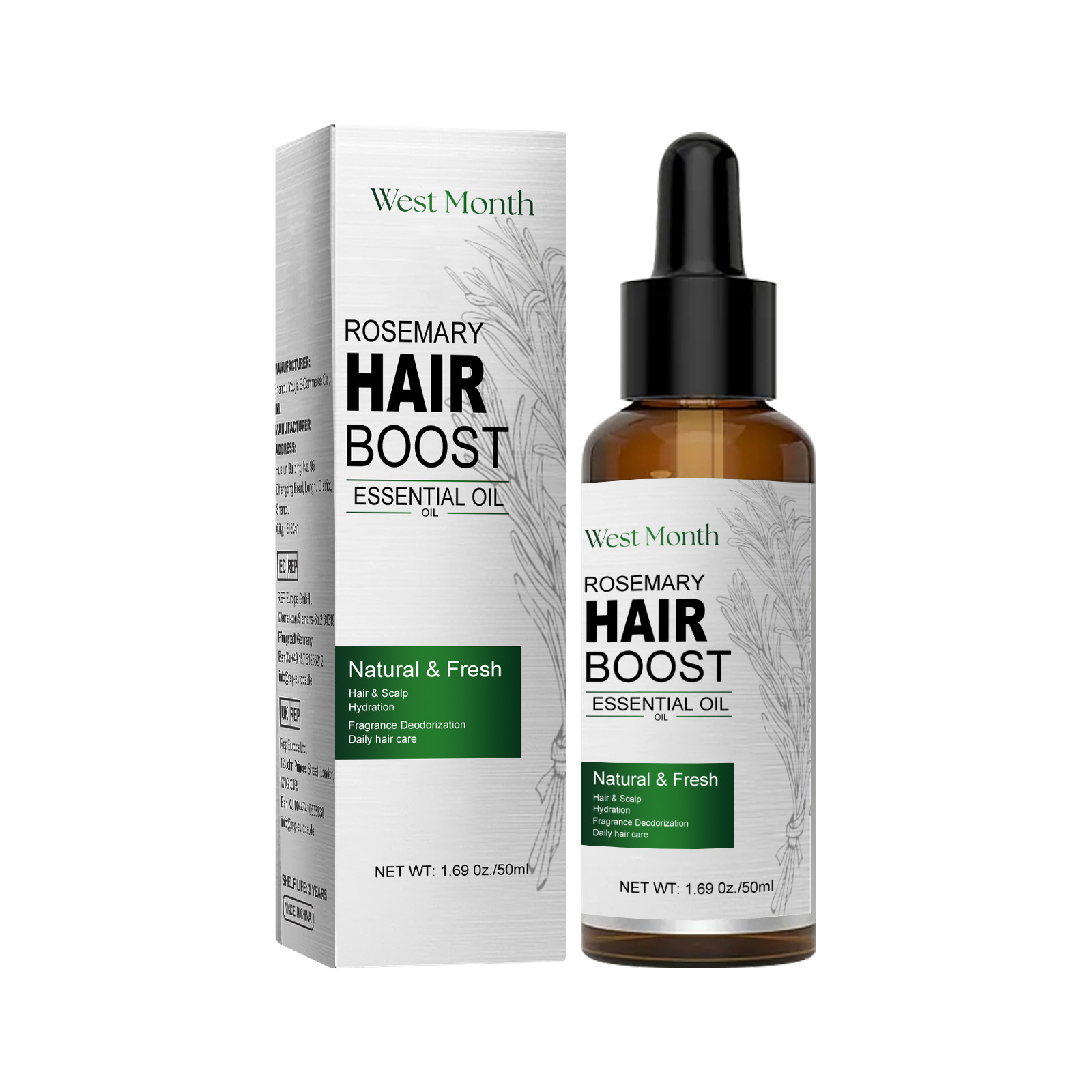 Эфирное масло для роста волос  – обзор и цена Rosemary Hair Oil